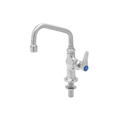 T&S Brass S-0207-CR 6" Swing Nozzle Stainless Steel Deck Mount Pantry Faucet - Cerama Cartridge