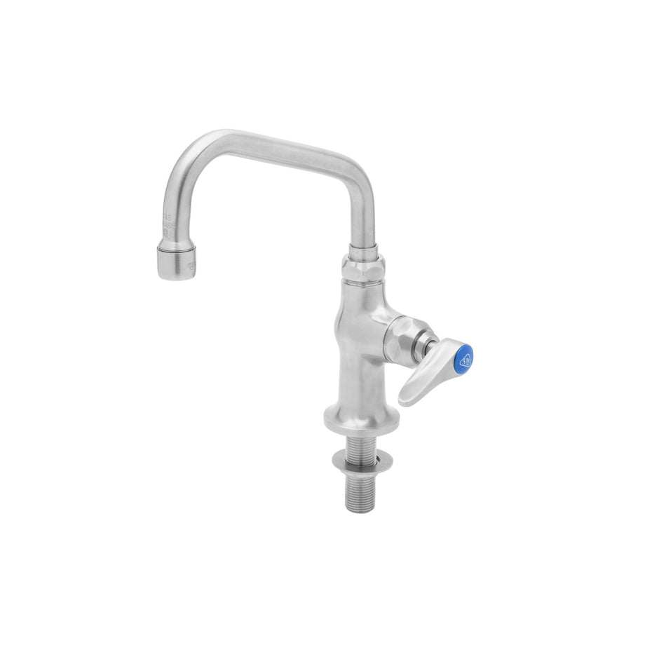 Stainless Steel Single Temperature Pantry Faucet, Deck Mount, 6" Swing Nozzle, Lever Handle