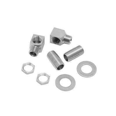 T&S Brass S-0230-K 1/2" NPT Stainless Steel Faucet Installation Kit - Nipple and Mounting Hardware