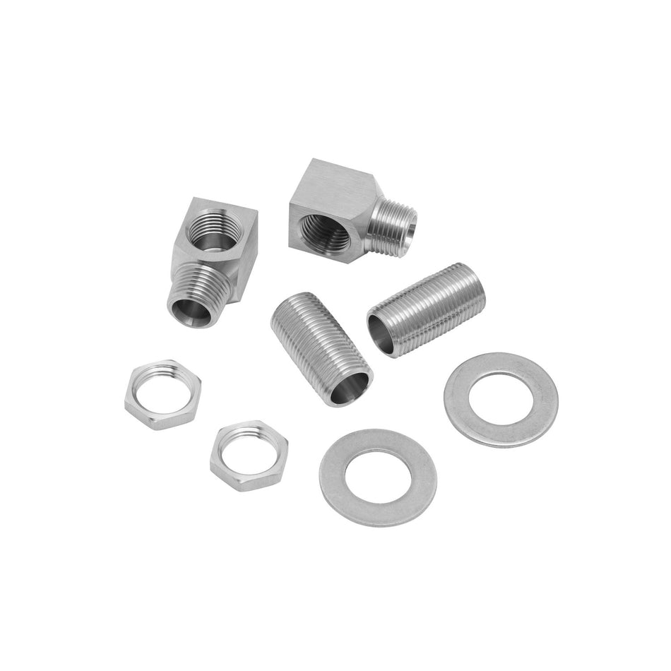 T&S Brass S-0230-K 1/2" NPT Stainless Steel Faucet Installation Kit - Nipple and Mounting Hardware
