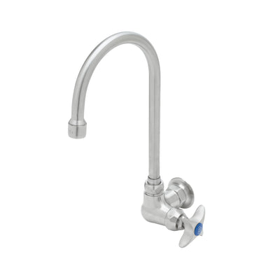 T&S Brass S-0310 Wall Mount Single Temperature Pantry Faucet - Eterna Cartridge & 4-Arm Handle