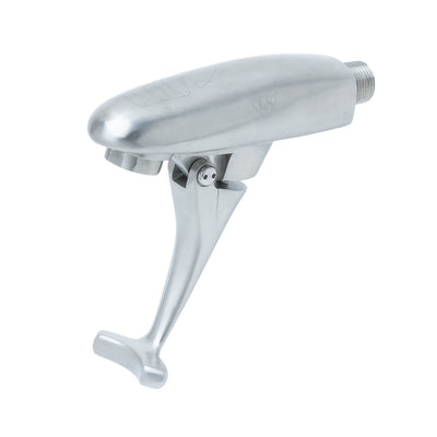 T&S Brass S-1205 Wall Mount Stainless Steel Push-Back Glass Filler - High-Flow Valve
