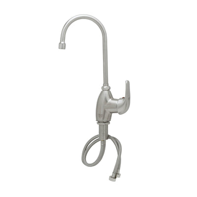 T&S Brass S-2785-S133X 5-3/4" Gooseneck Stainless Steel Single Lever Deck Mount Faucet