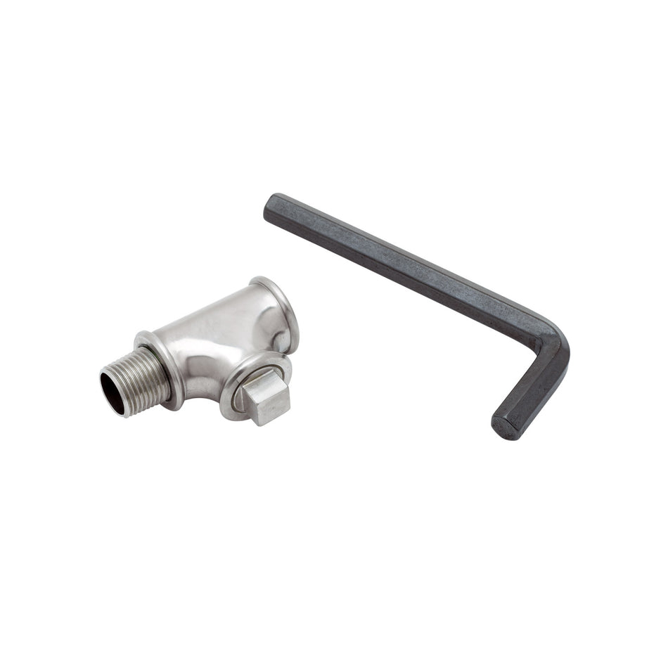 T&S S-TEE-RGD Rigid Tee Assembly, Stainless Steel