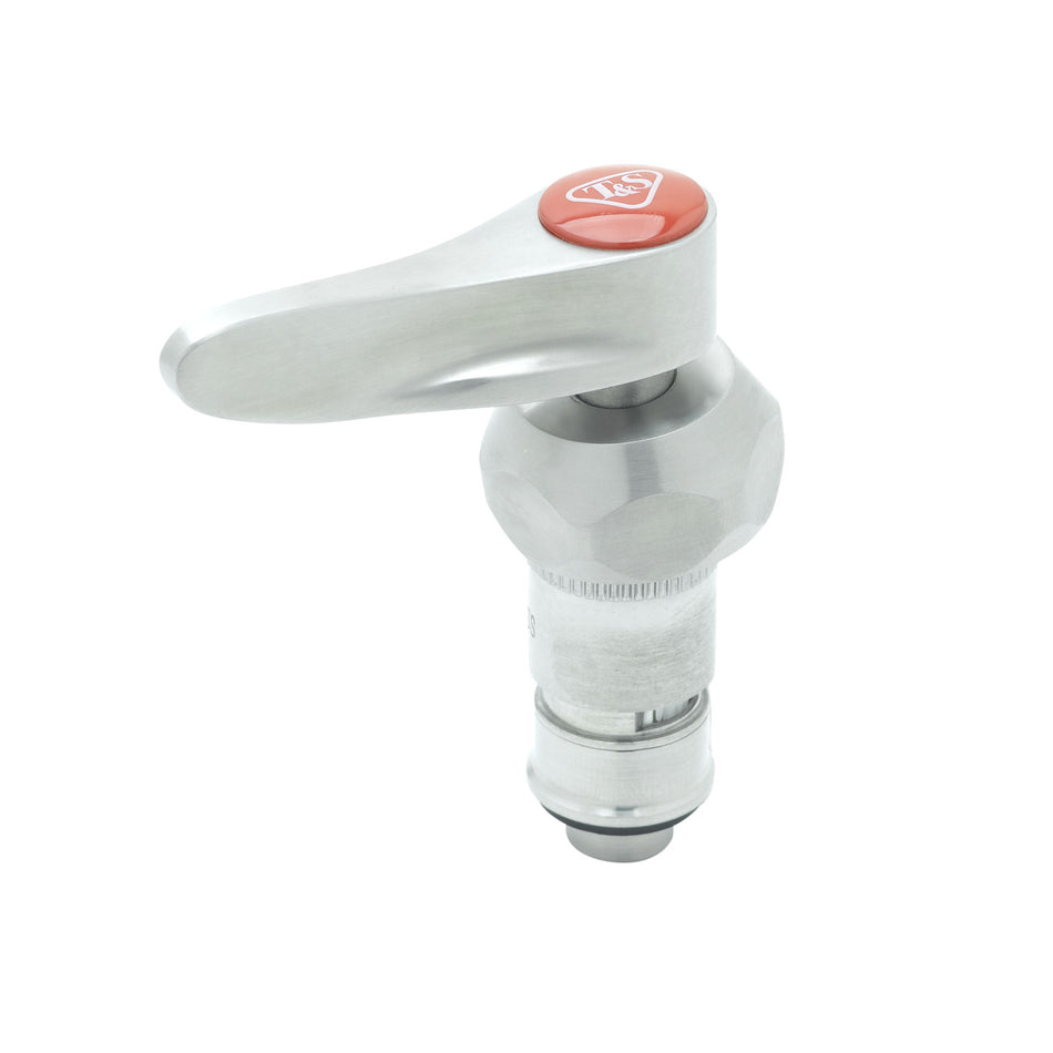 T&S Brass S012446-30NS RTC Stainless Steel Cerama Cartridge Assembly - Red Index & Handle