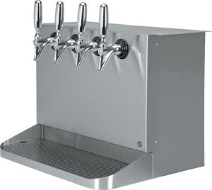 Micro Matic SB420-KR 22 Inch Glycol Cooled Draft Beer Dispenser Underbar with Drip Tray