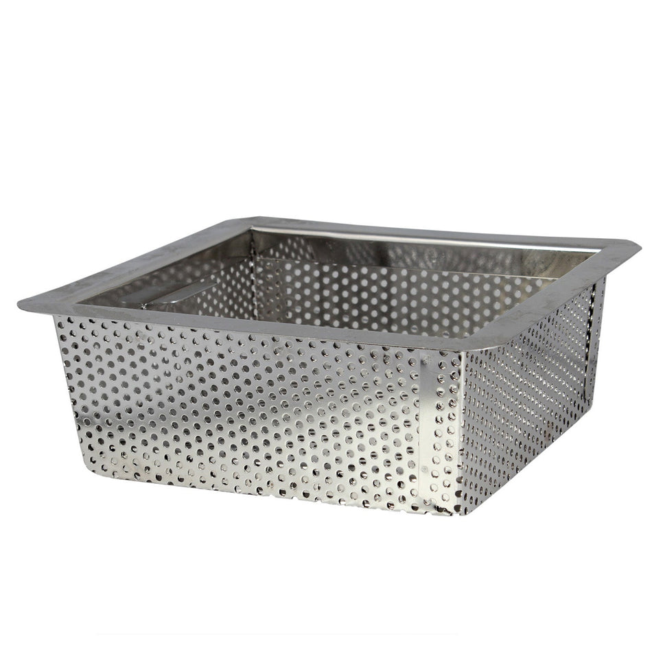 8-1/2" x 8-1/2" x 3", Square Floor Drain Strainer, Stainless Steel 18-8, 304 Material, 0.8 mm Thickness