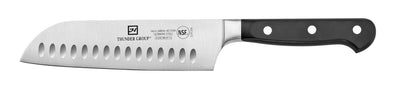 Thunder Group SLKF306 7 Inch Blade Hollow Ground Santoku Knife Forged German Steel