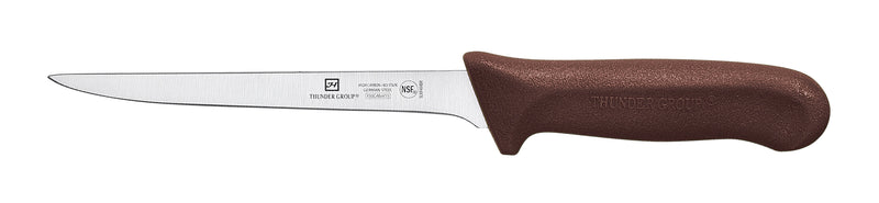 Thunder Group SLKF404BR 6 Inch Blade Narrow Boning Knife Polypropylene Brown