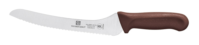 Thunder Group SLKF406BR 9 Inch Blade Brown Polypropylene Bread Knife