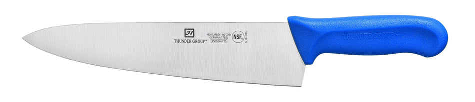 Chef's Knife, 10" Blade,  Blue Polypropylene Handles, German Steel, NSF
