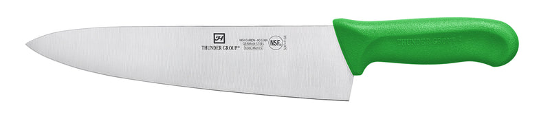 Thunder Group SLKF411GR 10 Inch Blade Polynomial Knife Green Handle German Steel