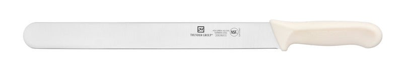 Thunder Group SLKF419WT 12 Inch Blade White Polypropylene Roast Beef Knife