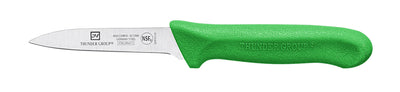 Thunder Group SLKF421GR 3-1/4 Inch Blade Green Polypropylene Handle Paring Knife