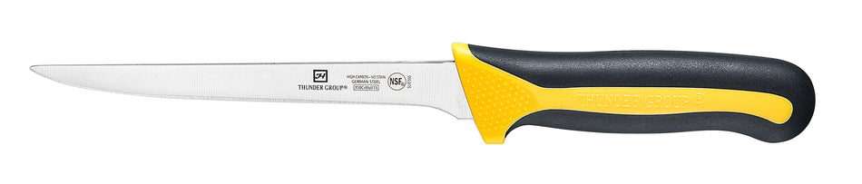 Boning Knife, 6" Blade, Narrow,  Soft-Grip Handles, German Steel, NSF