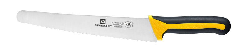 Thunder Group SLKF510 10 Inch Blade Bread Knife Soft Grip Plastic Handles