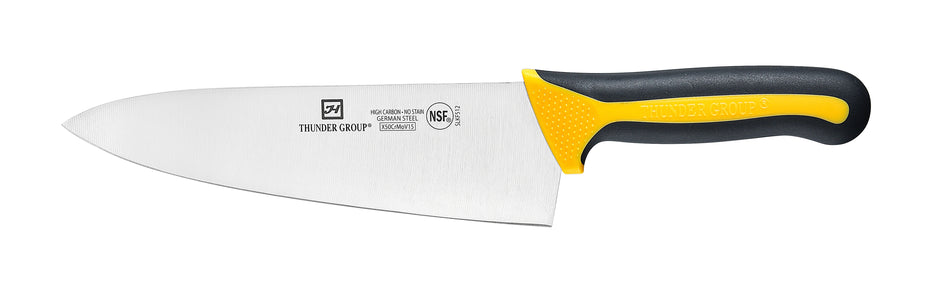 Chef's Knife, 8" Blade,  Soft-Grip Handles, German Steel, NSF