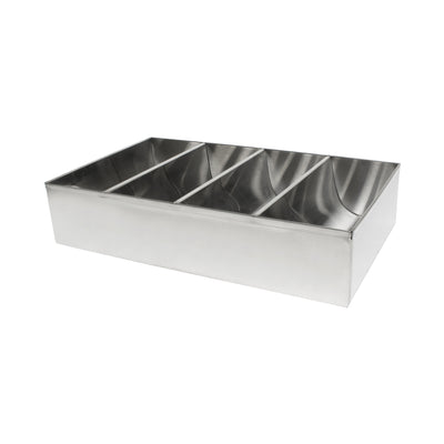 Thunder Group SLSCB04 4 Compartment Cutlery Box Stainless Steel No Handles