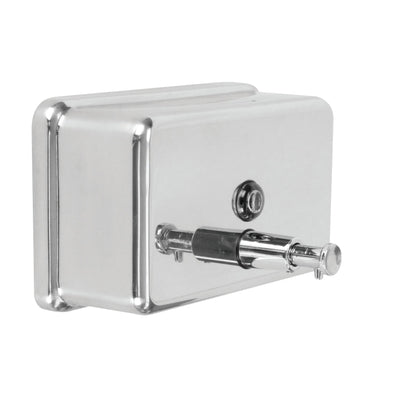 Thunder Group SLSD040H 40 Oz Soap Dispenser Manual Wall Mount Stainless Steel