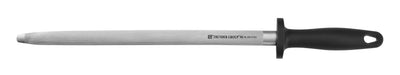 Thunder Group SLSH114V 14 Inch Oval Premium Sharpening Steel HRC 63 Carbon Steel