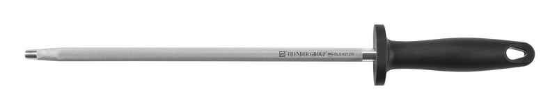 Thunder Group SLSH212R 12 Inch Diamond Steel Sharpeners 13mm Round Plastic
