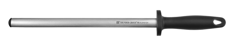 Thunder Group SLSH212V 12 Inch Diamond Steel Knife Sharpening Steel