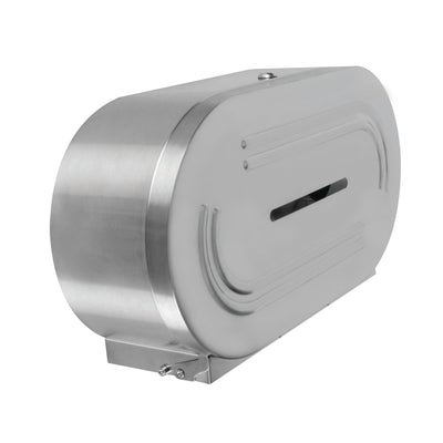 Thunder Group SLTD302 Jumbo-Roll Toilet Tissue Dispenser Twin 18/8 Stainless Steel