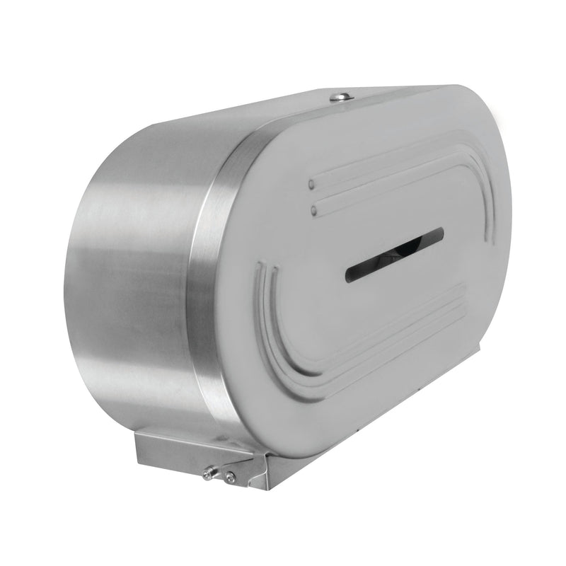 Thunder Group SLTD302 Jumbo-Roll Toilet Tissue Dispenser Twin 18/8 Stainless Steel
