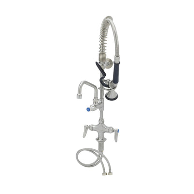 T&S Brass SMPF-2DLN-06 6" Swing Nozzle Stainless Steel Mini-Pre-Rinse - Single Hole Deck Mount