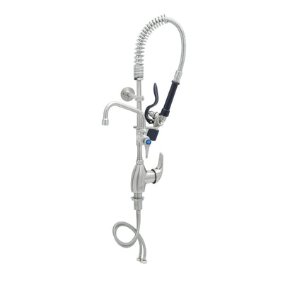T&S Brass SMPM-2LSN-06 6" Swing Nozzle Stainless Steel Mini-Pre-Rinse - Single Lever Deck Mount