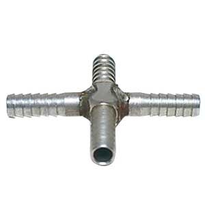 Micro Matic SSC-B2 3/16 Inch Cross Fitting with Stainless Steel - Tubing Hose Fitting