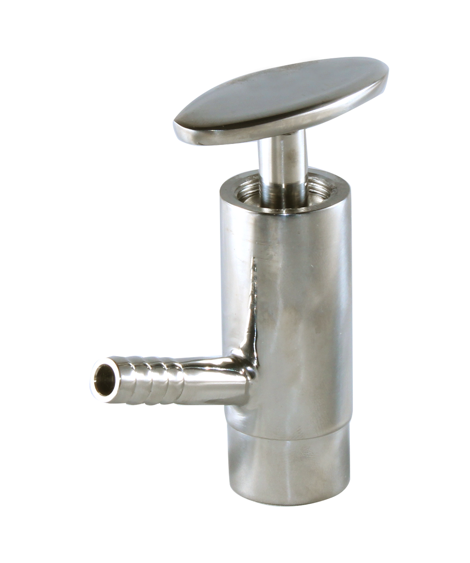 1" Butt-Weld Sample Valve - PTFE (SVW)  - T304 Stainless Steel - Wayland Industries - W4SVWW-P-1