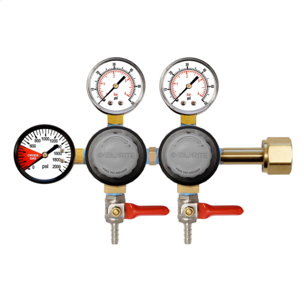 Taprite T752HP Two Product Dual Pressure Kegerator CO2 Regulator