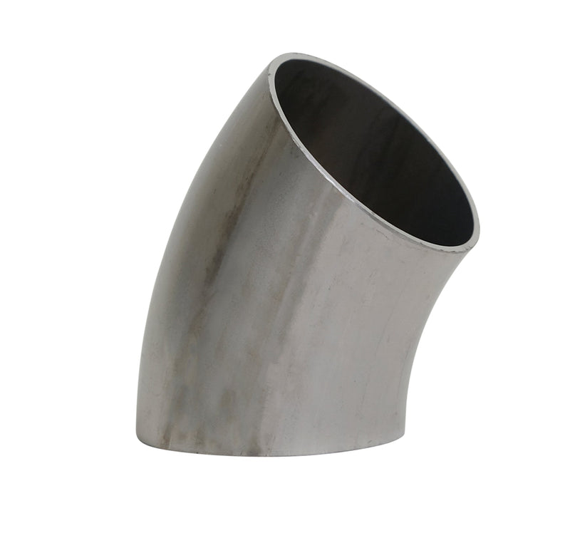 1/2" Butt-Weld Short 45 Elbow - Unpolished (2WK-U)  - T316L Stainless Steel - Wayland Industries - W62WK-.50-1