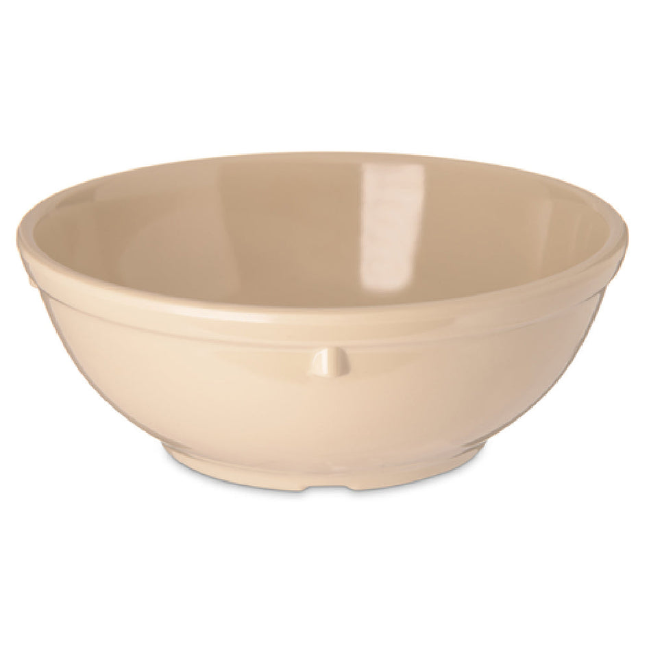 Carlisle 4352025 5-3/4 Inch Nappie Bowl 16 Oz Tan Melamine Dishwasher Safe