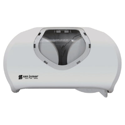 Carlisle R3670WHCL 12-7/8 Inch Toilet Tissue Dispenser Impact Resistant Plastic with Lock