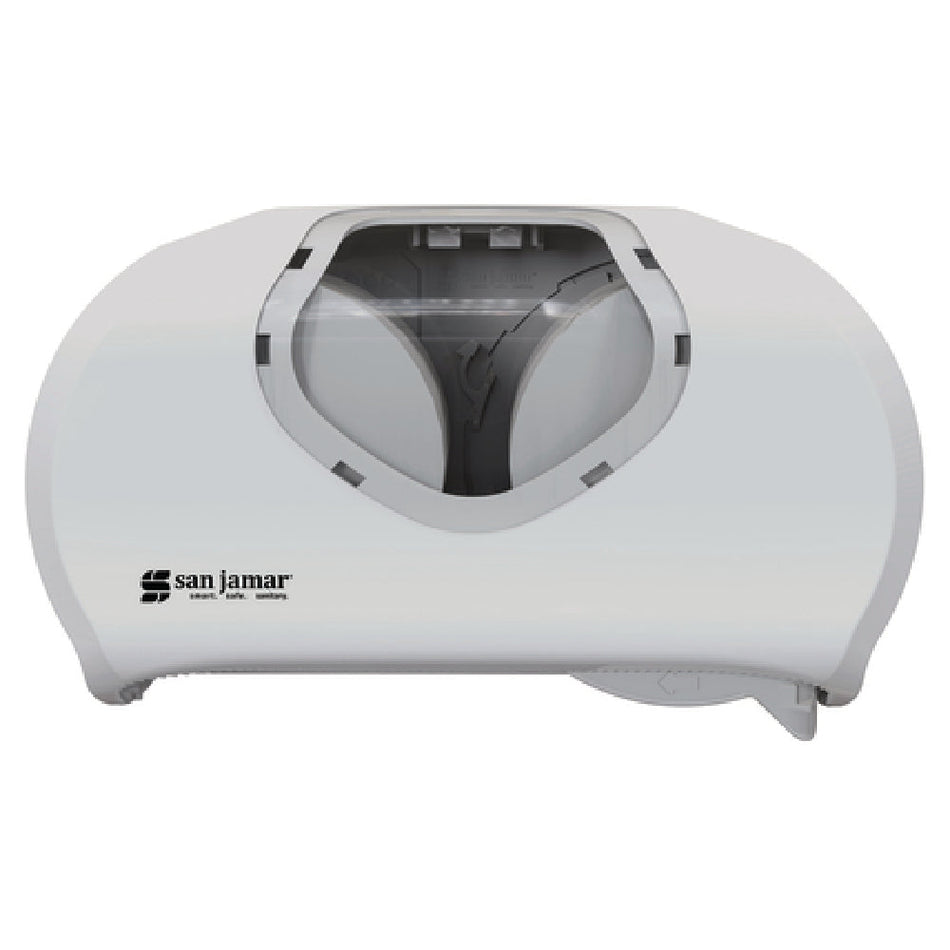 Carlisle R3670WHCL 12-7/8 Inch Toilet Tissue Dispenser Impact Resistant Plastic with Lock