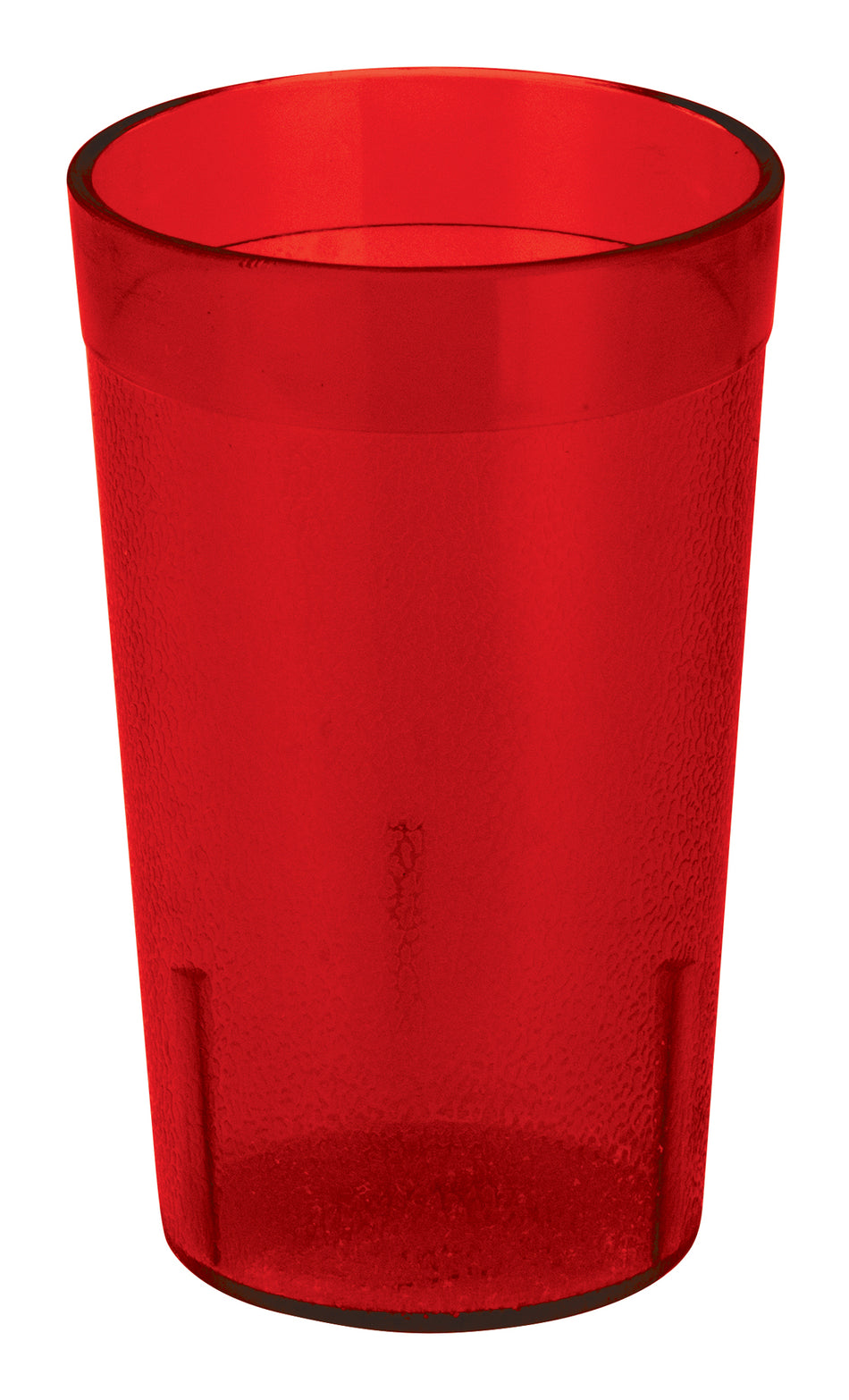Winco PTP-05R Pebbled Tumblers - 5 oz, Red