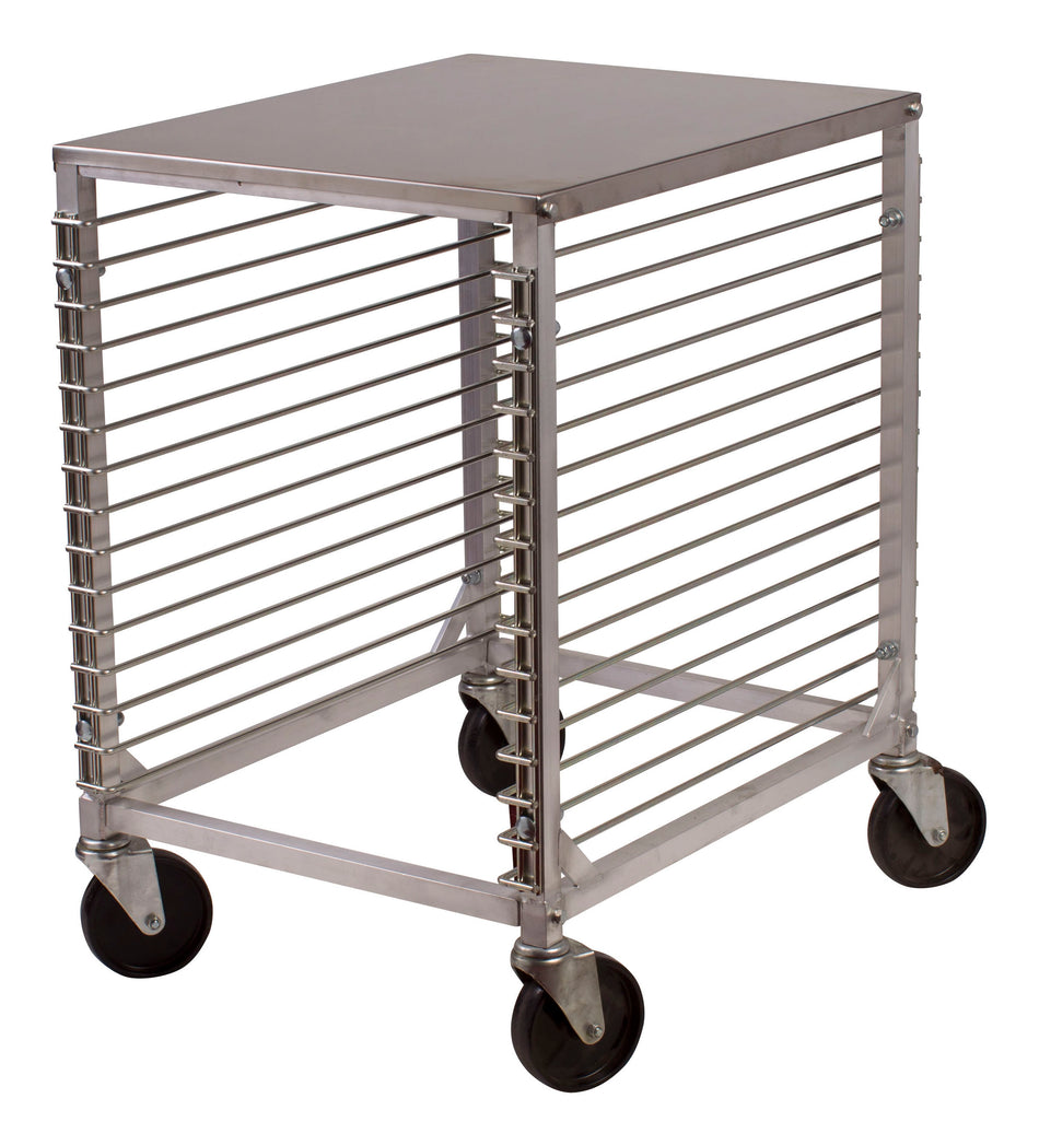 Winco ALRK-15 20 Inch Mobile Sheet Pan Rack with 400 lb Capacity Aluminum