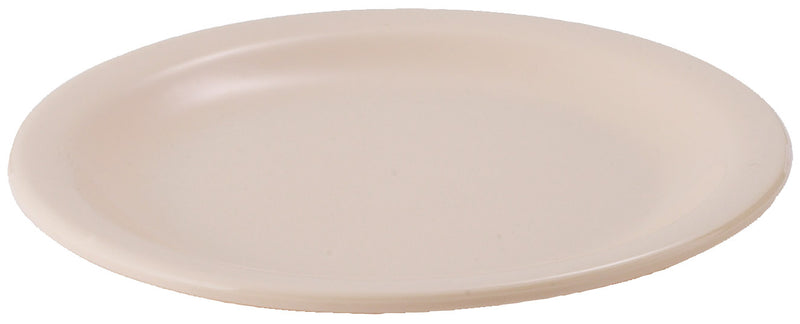 Winco MMPR-5 5-1/2 Inch Tan Round Plate Dishwasher Safe Melamine