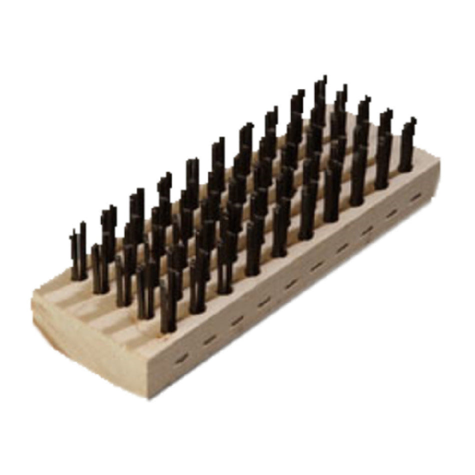 Carlisle 4578100 2-5/8 Inch Butcher Block Brush Tempered Steel Wire Bristles