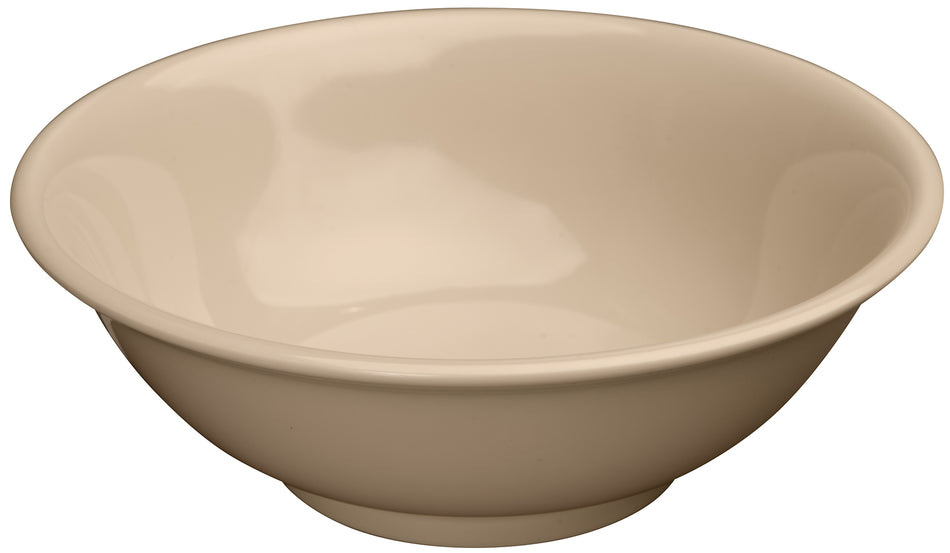 Winco MMB-32 Bowl 32 Oz Tan Rimless Round Melamine Dishwasher Safe