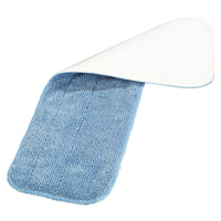 Carlisle 363321814 18 Inch Looped End Wet/Dry Mop Pad Microfiber Blue