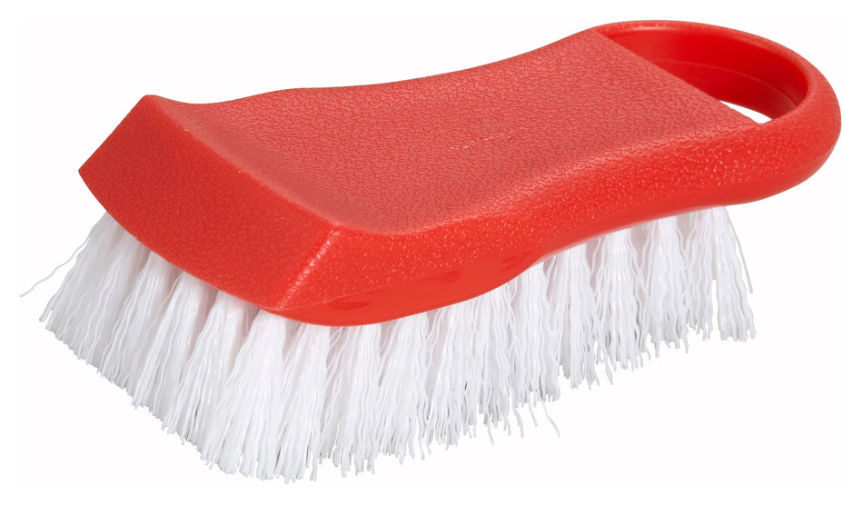 Winco CBR-RD 6-1/2 Inch Cutting Board Brush Red Polypropylene Cleaning Tool