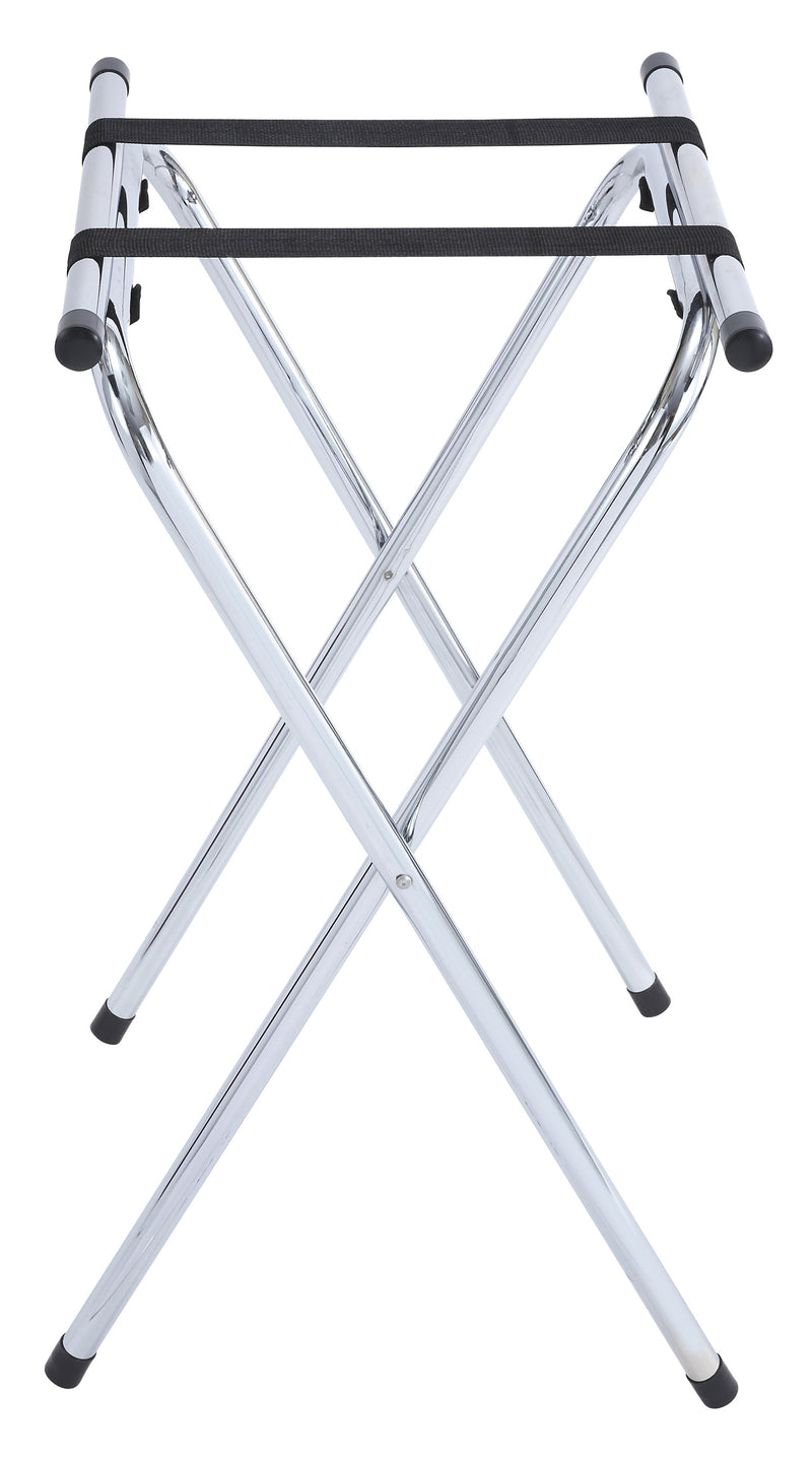 Winco TSY-1A Tray Stand with Bar Chrome Steel Support for Service