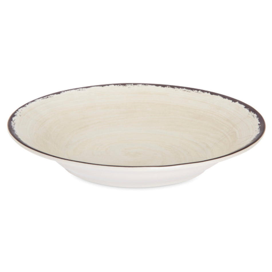 Carlisle 5400353 9 Inch 18-1/2 Oz Swirl Melamine Soup Bowl with Reinforced Rim