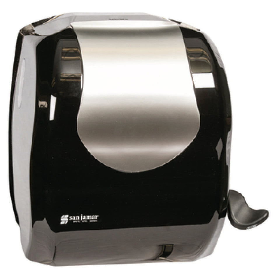 Carlisle T970BKSS 14 Inch Lever Roll Paper Towel Dispenser Manual Black Plastic
