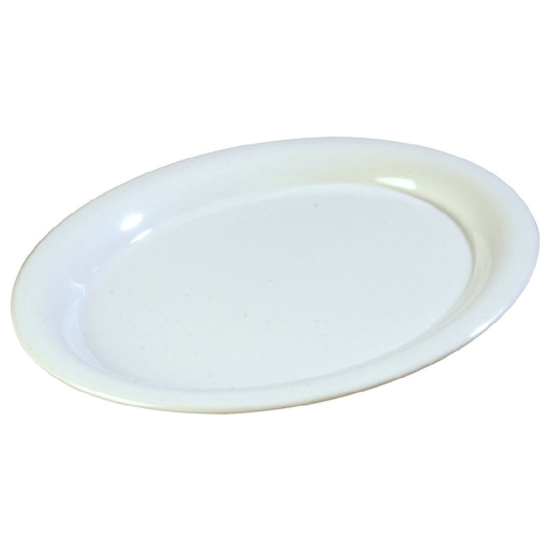 Carlisle 3308202 12 Inch Platter Dishwasher Safe Melamine Oval White