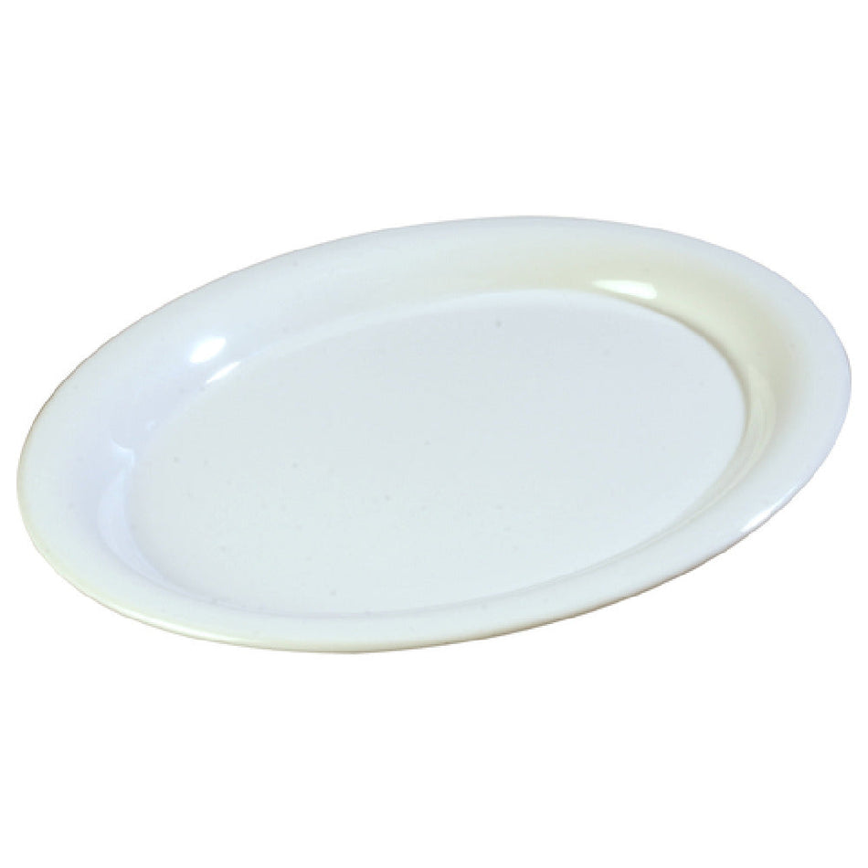 Carlisle 3308202 12 Inch Platter Dishwasher Safe Melamine Oval White