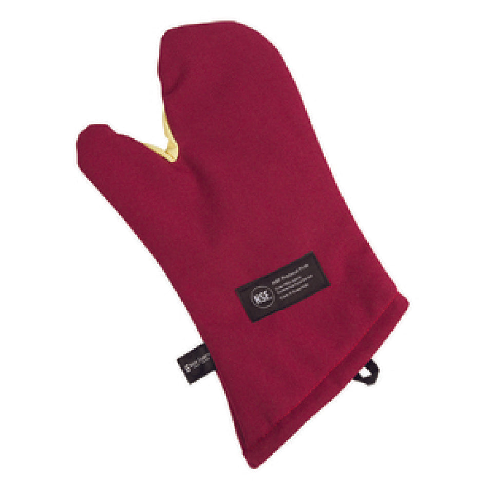 Carlisle KT0212 13 Inch Heavy Duty Oven Mitt with Nomex and Kevlar Red